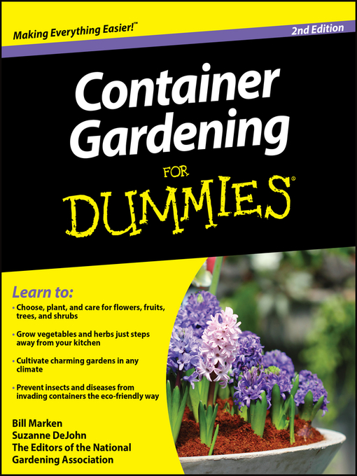 Title details for Container Gardening For Dummies by Bill Marken - Wait list